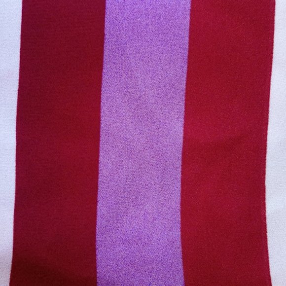 ---  RACHEL ROY Bright Multicolor Striped Faux Wrap Tank Blouse Top Size Large - Picture 2 of 3